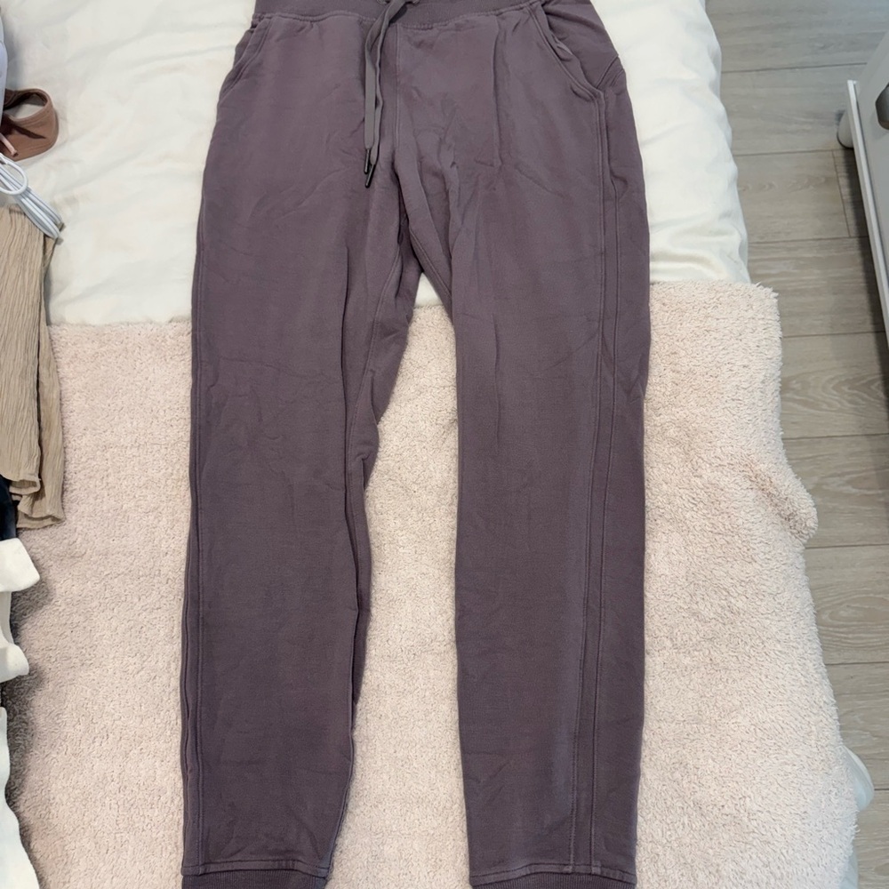 Lululemon Athletica Purple Track Pants with Elastic Waistband